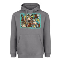 Storm tribe tent western background Heavyweight Hoodie - AdoDesignShop