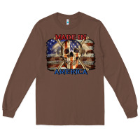 Chestnut Made in America 4th of july Long Sleeve Tee - CowGirlArtShop
