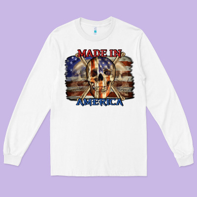 Made In America 4th Of July Long Sleeve Tee Designed By Cowgirlartshop