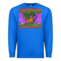 True Royal mardi gras hearts and fleur de lis Premium Sweatshirt - Jasminsmagicworld