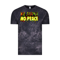 Cloud Black no justice no peace Vintage Tee - Zillion Design Studio