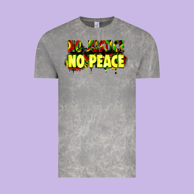 No Justice No Peace Vintage Tee Designed By Zillion Design Studio
