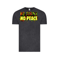 Vintage Black no justice no peace Vintage Tee - Zillion Design Studio