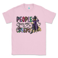 Bubblegum Pink people give me the creeps Classic Tee - CowhideDigitalArt