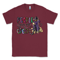 Burgundy people give me the creeps Classic Tee - CowhideDigitalArt