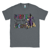 Charcoal Heather people give me the creeps Classic Tee - CowhideDigitalArt