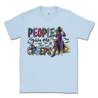 Dusty Blue people give me the creeps Classic Tee - CowhideDigitalArt