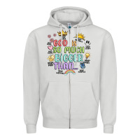 Dove Grey god is bigger Zipper Hoodie - JahusDesignShop