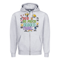 Heather Grey god is bigger Zipper Hoodie - JahusDesignShop