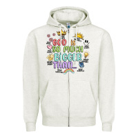 Oatmeal Heather god is bigger Zipper Hoodie - JahusDesignShop