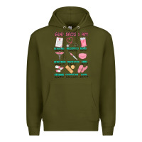 Army Green god says i am nurse Premium Hoodie - MaliasSmallBusiness