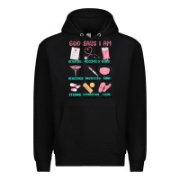 Black god says i am nurse Premium Hoodie - MaliasSmallBusiness