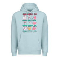 Blue Mist god says i am nurse Premium Hoodie - MaliasSmallBusiness