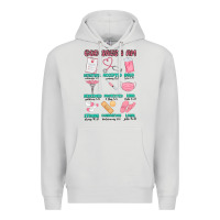 Dove Grey god says i am nurse Premium Hoodie - MaliasSmallBusiness