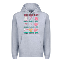 Heather Grey god says i am nurse Premium Hoodie - MaliasSmallBusiness