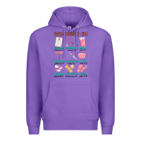Purple god says i am nurse Premium Hoodie - MaliasSmallBusiness