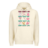 Sandshell god says i am nurse Premium Hoodie - MaliasSmallBusiness