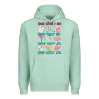 Seafoam god says i am nurse Premium Hoodie - MaliasSmallBusiness
