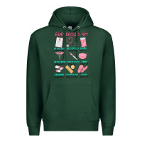 Sports Green god says i am nurse Premium Hoodie - MaliasSmallBusiness