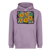 Lavender leather sunflower background Heavyweight Hoodie - AdoDesignShop