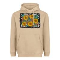Mushroom leather sunflower background Heavyweight Hoodie - AdoDesignShop