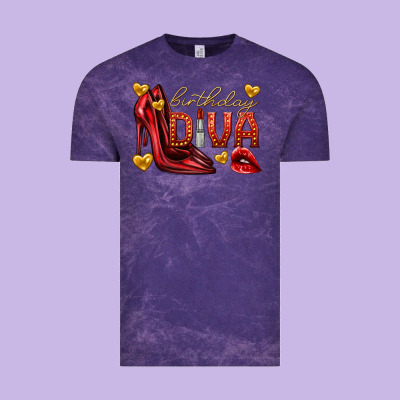 Vintage Tee birthday diva