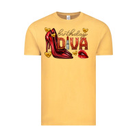 Vintage Mustard birthday diva Vintage Tee - texasbilliewilder
