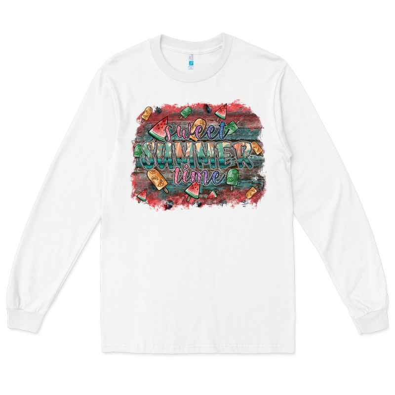 Sweet Summer Time Long Sleeve Tee by SublimationCraftShop | Teevron