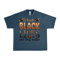 Midnight Navy i teach black lives and they matter Urban Heavy Tee - Zillion Design Studio