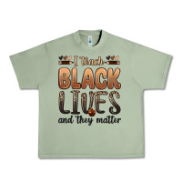 Oil Green i teach black lives and they matter Urban Heavy Tee - Zillion Design Studio