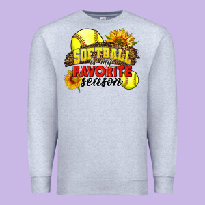 Softball Is My Favorite Season Premium Sweatshirt Designed By Lillyallendesigns
