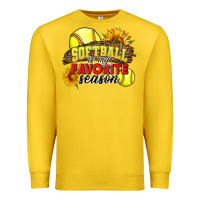 Lemon Softball Is My Favorite Season Premium Sweatshirt - LillyAllenDesigns