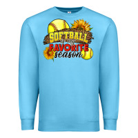 Ocean Blue Softball Is My Favorite Season Premium Sweatshirt - LillyAllenDesigns