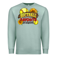 Seafoam Softball Is My Favorite Season Premium Sweatshirt - LillyAllenDesigns