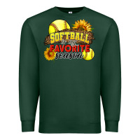 Sports Green Softball Is My Favorite Season Premium Sweatshirt - LillyAllenDesigns