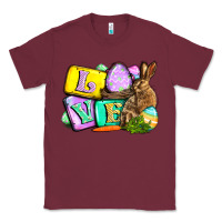 Burgundy Love Easter Day Classic Tee - CowGirlArtShop