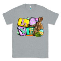 Heather Grey Love Easter Day Classic Tee - CowGirlArtShop