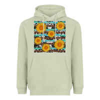 Matcha sunflower western seamless Heavyweight Hoodie - AdoDesignShop