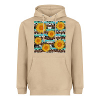Mushroom sunflower western seamless Heavyweight Hoodie - AdoDesignShop
