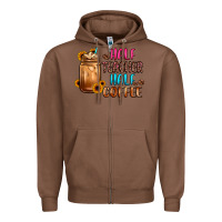 Chestnut half teacher half coffee Zipper Hoodie - JahusDesignShop