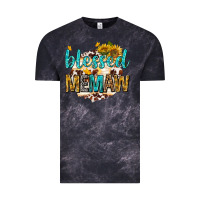 Cloud Black blessed memaw with sunflowers Vintage Tee - texasbilliewilder