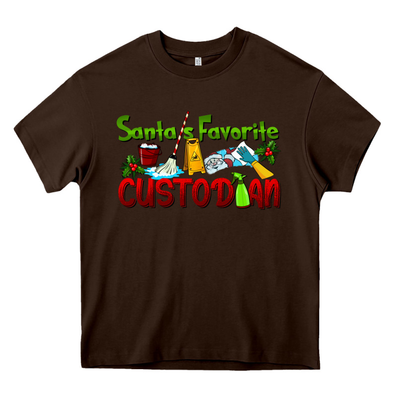 Santa's Favorite Custodian Heavy Core Tee by LillyAllenDesigns | Teevron