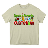 Mossy Santa's Favorite Custodian Heavy Core Tee - LillyAllenDesigns
