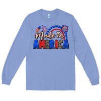 Colony Blue Made in America 4th of july Long Sleeve Tee - CowGirlArtShop