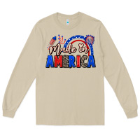 Mushroom Made in America 4th of july Long Sleeve Tee - CowGirlArtShop
