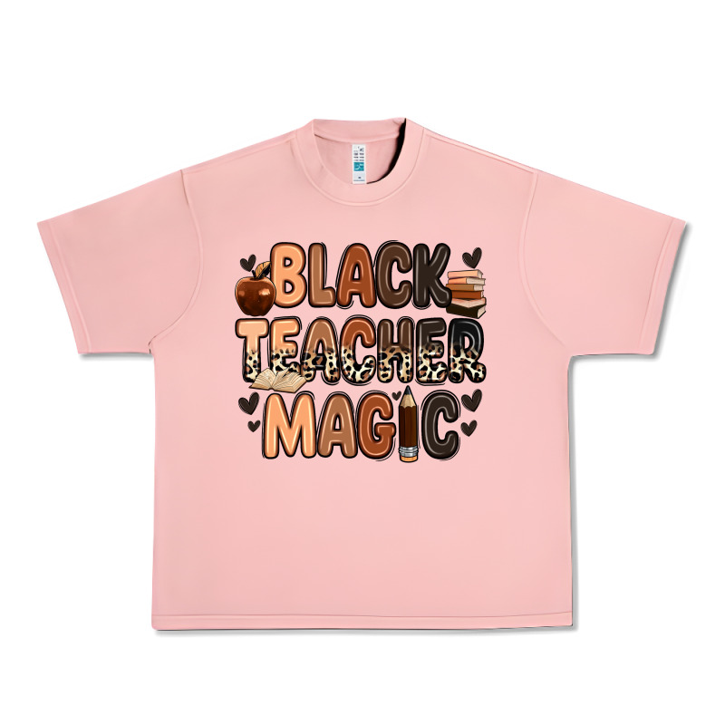 Black Teacher Magic Urban Heavy Tee by Zillion Design Studio | Teevron