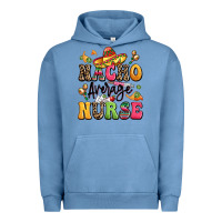 Pigment Pebble Blue nacho average nurse Urban Hoodie - LillyAllenDesigns