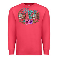 Cardinal happy easter western floral serape leopard Premium Sweatshirt - Jasminsmagicworld