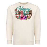 Sandshell happy easter western floral serape leopard Premium Sweatshirt - Jasminsmagicworld