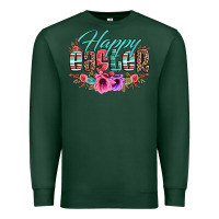 Sports Green happy easter western floral serape leopard Premium Sweatshirt - Jasminsmagicworld